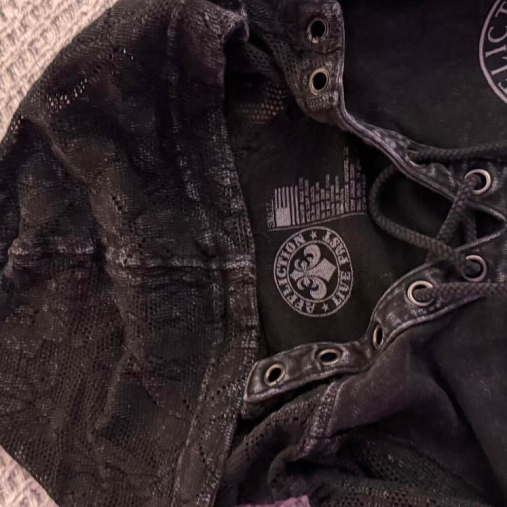Affliction Women's Black Hoodie - Picture 4 of 8